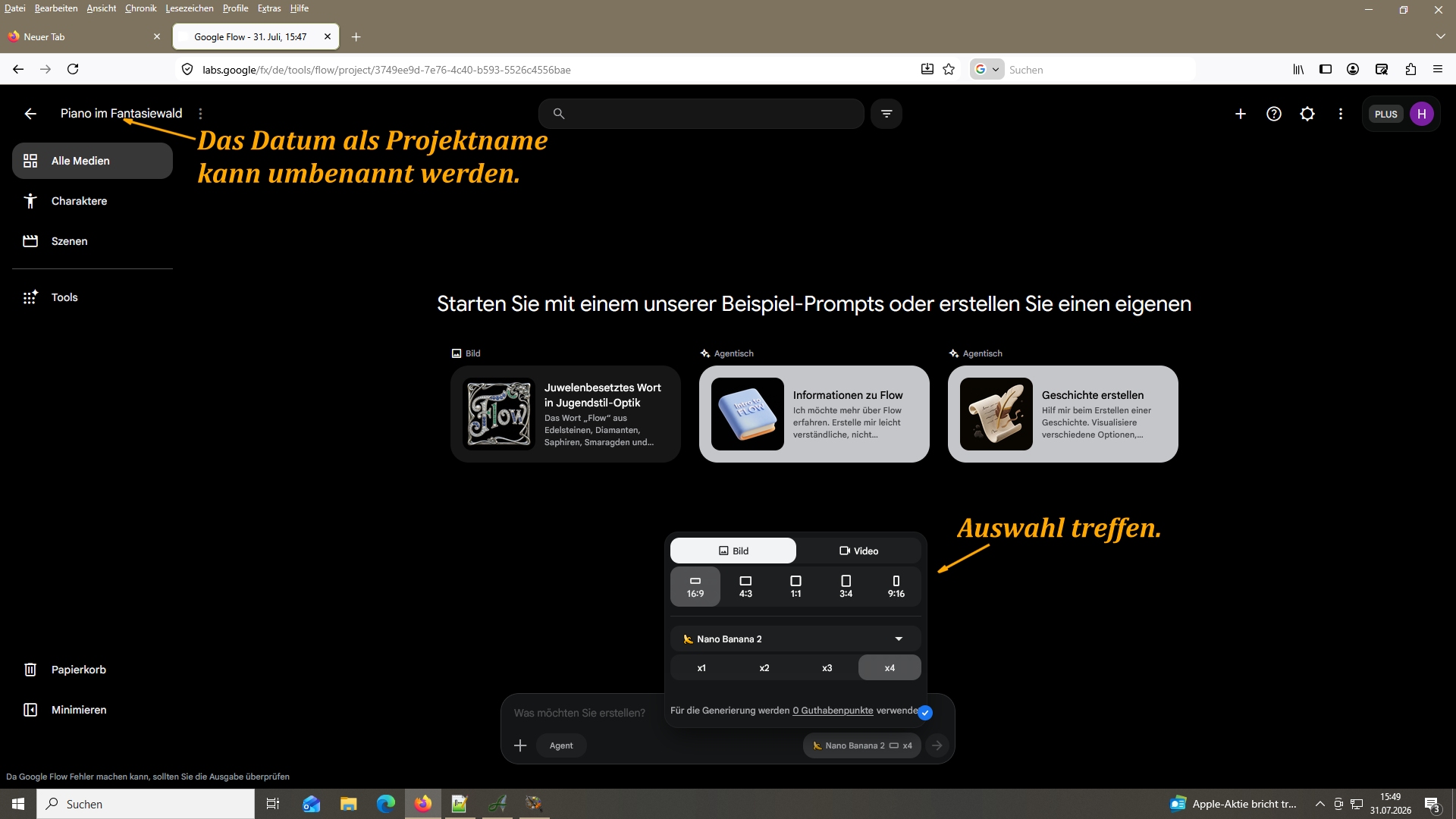 Tutorial - Fee am Piano - Screenshots