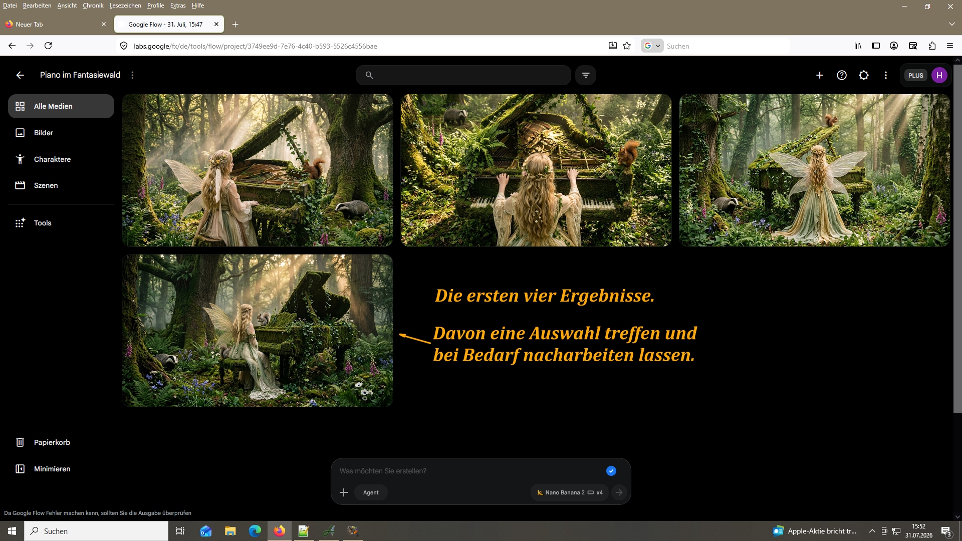 Tutorial - Fee am Piano - Screenshots