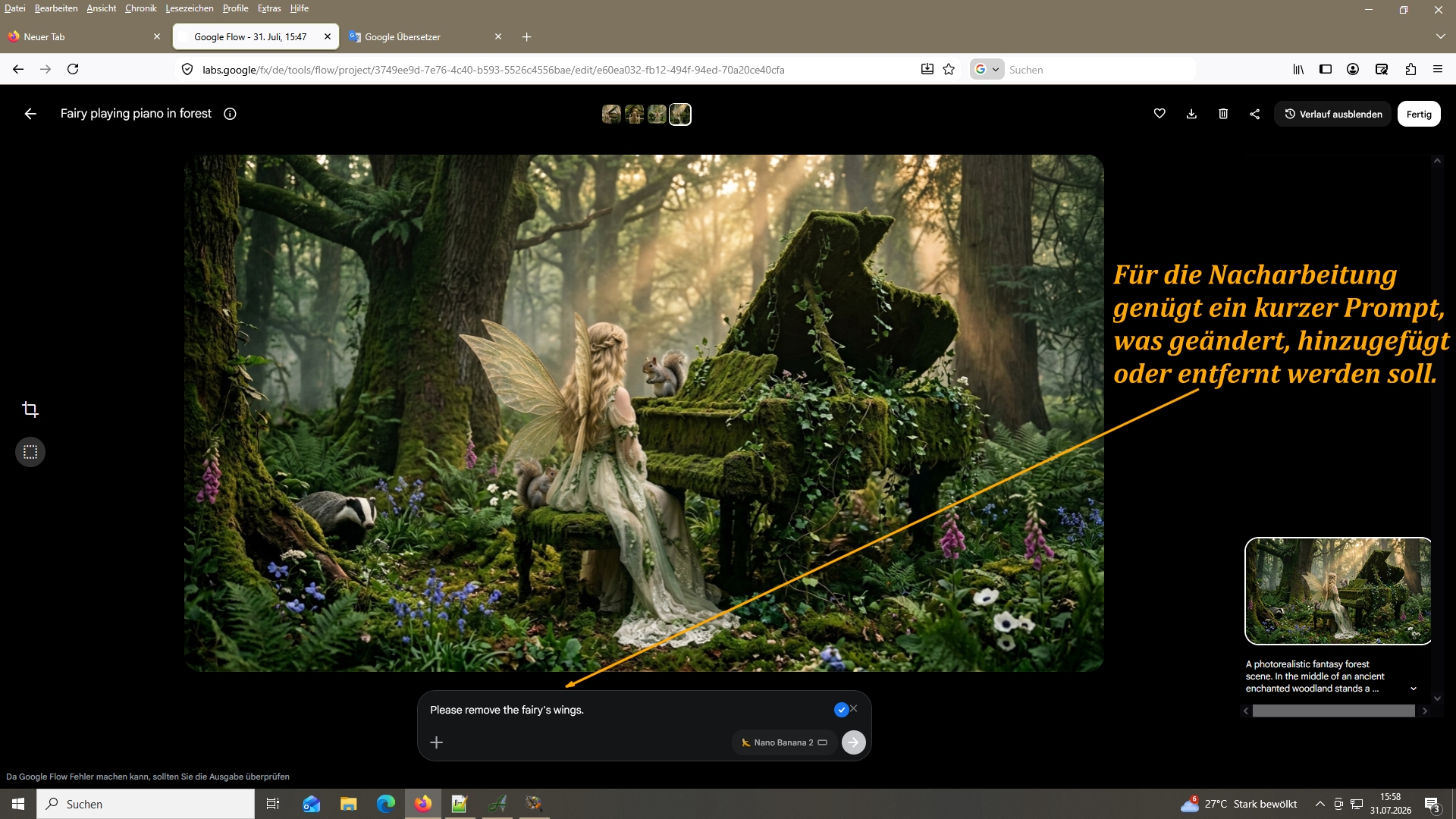 Tutorial - Fee am Piano - Screenshots